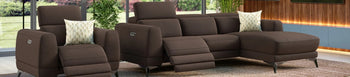 Ecksofas elektrisch ausfahrbar