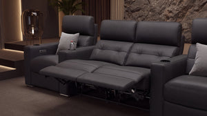 Leder 4-Sitzer Kinosofa Partnersitz BARI – Bild 9