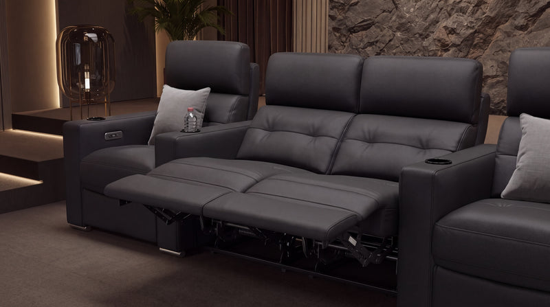 Leder 4-Sitzer Kinosofa Partnersitz BARI – Bild 9