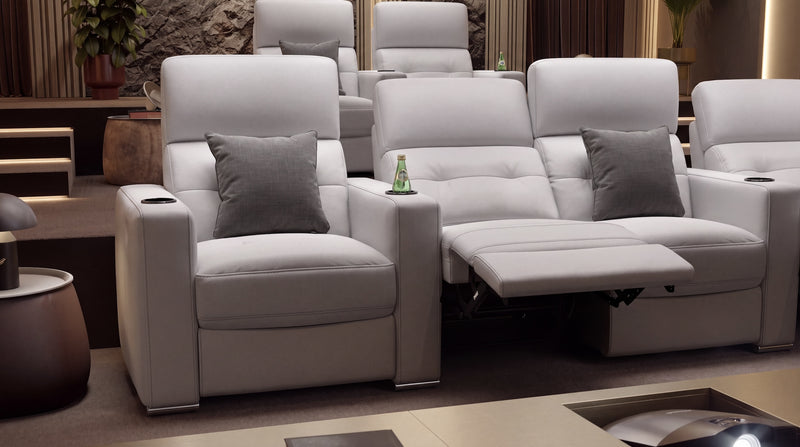 Leder 4-Sitzer Kinosofa Partnersitz BARI – Bild 7