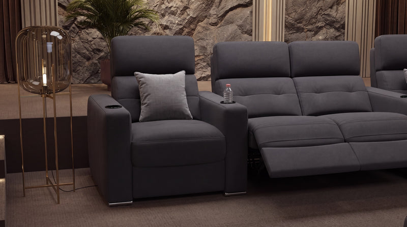 Stoff 4-Sitzer Kinosofa Partnersitz BARI – Bild 10
