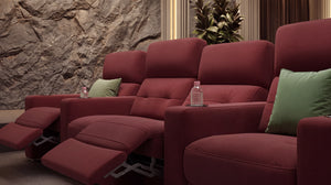 Stoff 4-Sitzer Kinosofa Partnersitz BARI – Bild 5