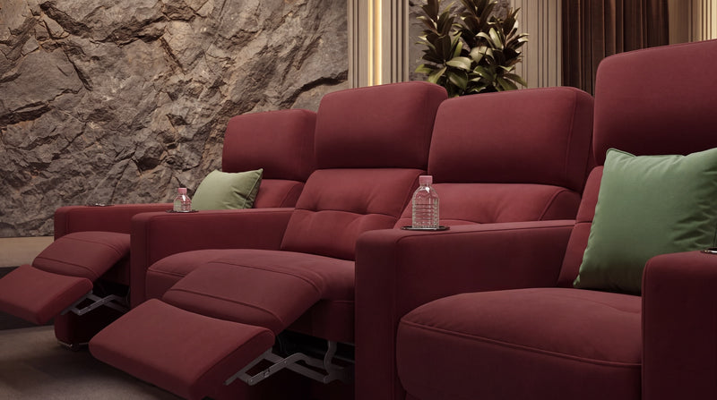 Stoff 4-Sitzer Kinosofa Partnersitz BARI – Bild 5