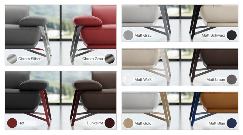 Leder 3-Sitzer Sofa BIANCO – Bild 3