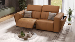 Leder 2-Sitzer Sofa ANCONA – Bild 2