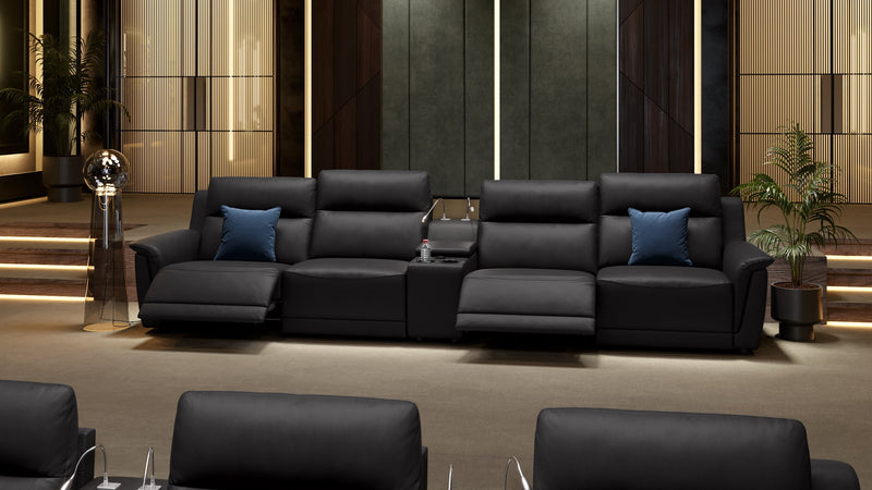 Modernes 4-Sitzer Kinosofa mit Relaxfunktion