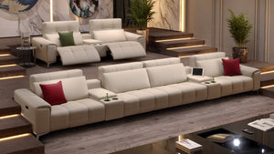 Leder 4-Sitzer Kinosofa SALENTO – Bild 8