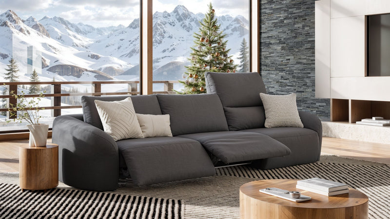 Bigsofa mit Stoffbezug und elektrischen Sitzen