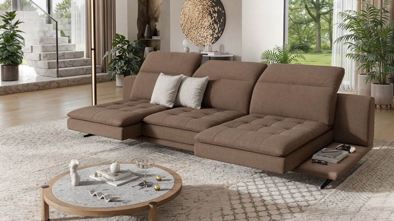 Bigsofa Nizza: Stoff-Couch mit Clou