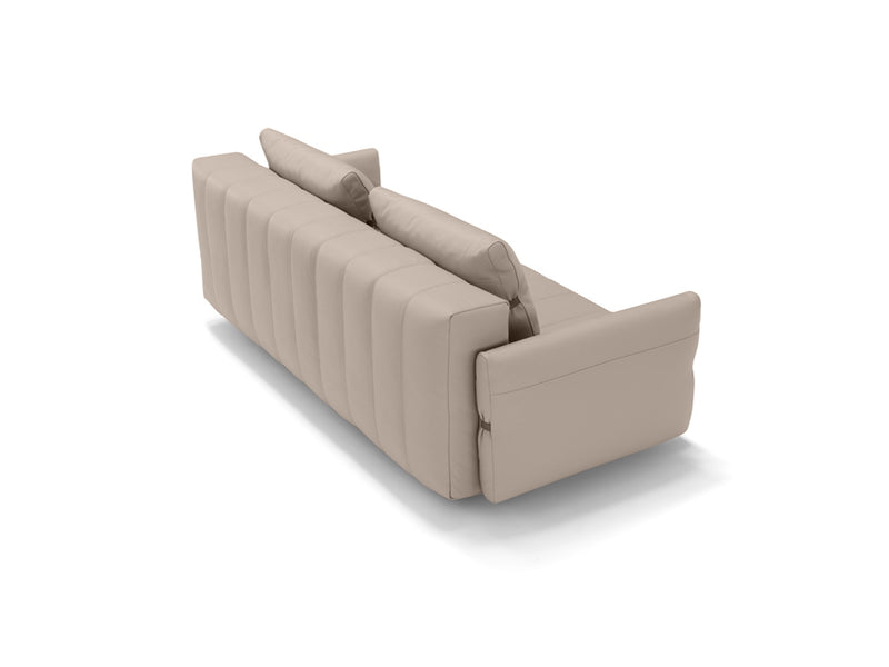 Bersone Leder-Schlafsofa