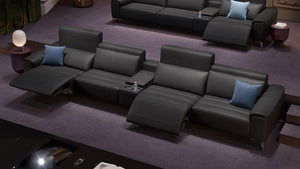 Leder 4-Sitzer Kinosofa BELLA – Bild 5