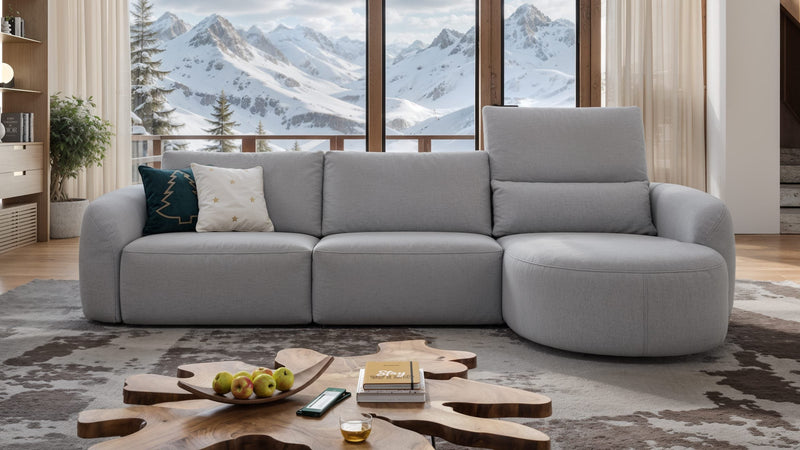 Eckcouch: 3-Sitzer mit Relaxfunktion