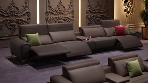 Leder 4-Sitzer Kinosofa BELLA – Bild 2