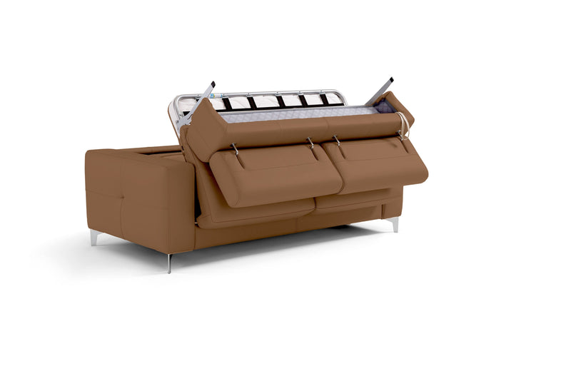 Leder 2-Sitzer Schlafsofa SAMBESI – Biopolymer – Bild 6