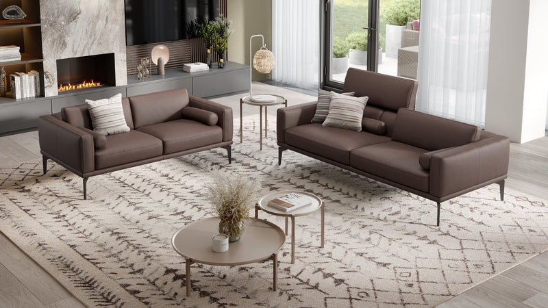 Leder 2-Sitzer Sofa SALERNO – Bild 8