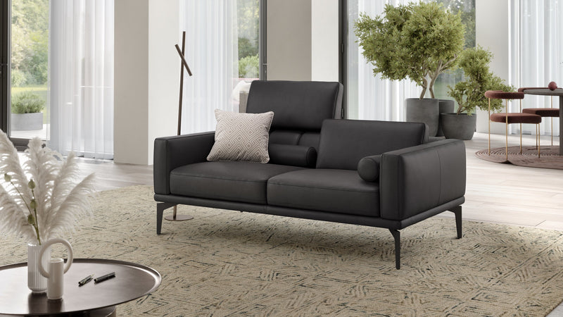 Leder 2-Sitzer Sofa SALERNO – Bild 2