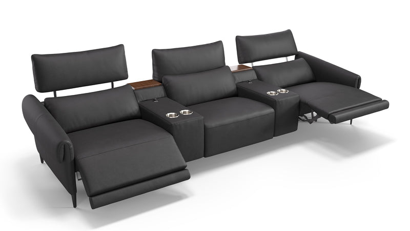 Leder 3-Sitzer BIENNO Kino