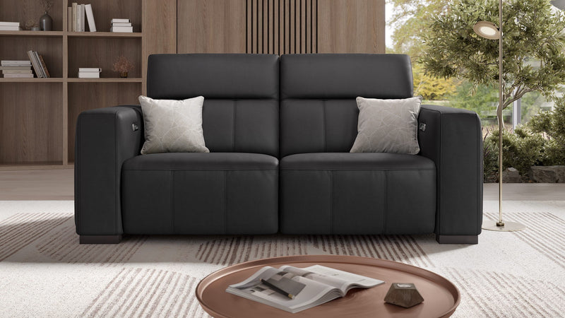 Leder 2-Sitzer Sofa ANCONA – Bild 3
