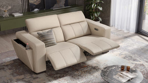 Leder 2-Sitzer Sofa ANCONA – Bild 4