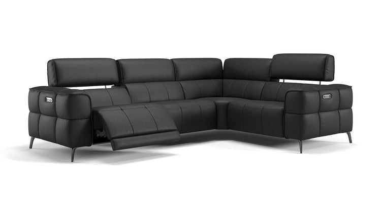 Leder Ecksofa MEZZANO