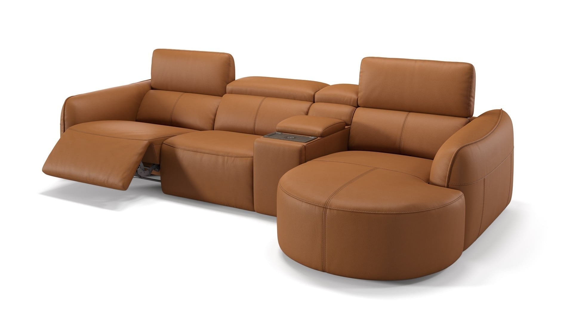 Kompaktes Relax-Ecksofa Leder