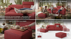 Leder Hocker LORETO – Bild 4