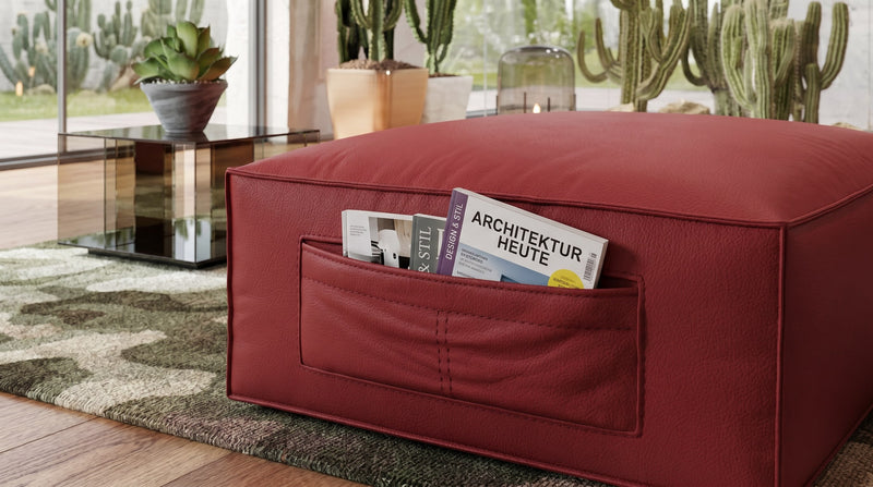 Leder Hocker LORETO – Bild 3