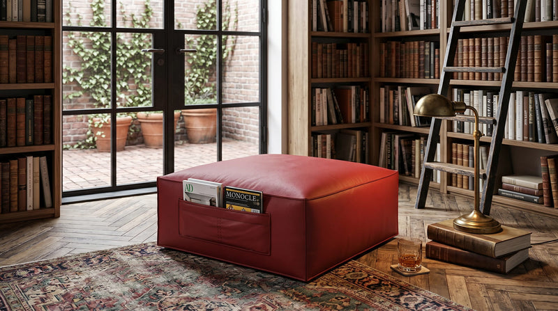 Leder Hocker LORETO – Bild 6