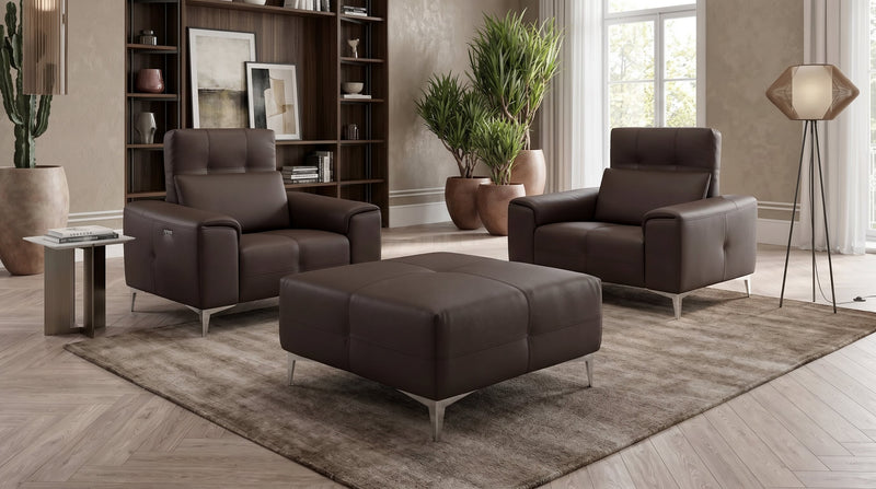 Leder Hocker SALENTO – Bild 6