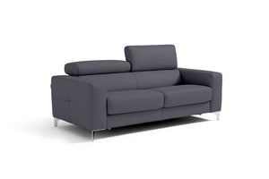 Leder 2-Sitzer Schlafsofa SAMBESI – Memory Foam – Bild 2