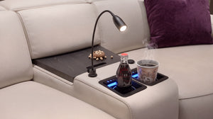Leder 2-Sitzer Kinosofa mit einer Mittelkonsole LORETO – Bild 5
