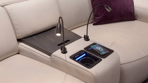 Leder 2-Sitzer Kinosofa mit einer Mittelkonsole LORETO – Bild 7