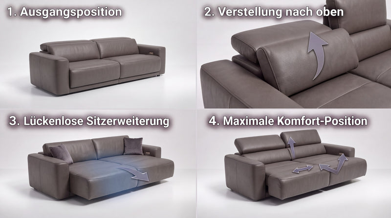 Leder 2-Sitzer VALENZA – Bild 3