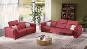 Leder 2-Sitzer Sofa ANCONA – Bild 5