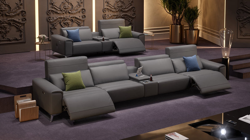 Leder 4-Sitzer Kinosofa BELLA – Bild 7