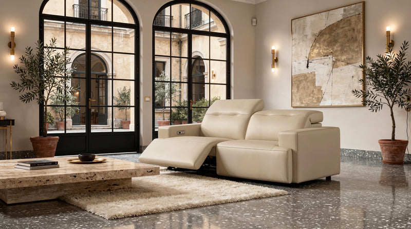 Sorano 3 Sitzer Sofa elektrisch XXL Leder