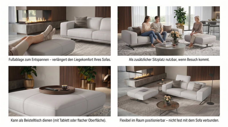 Leder Hocker MERANO – Bild 5