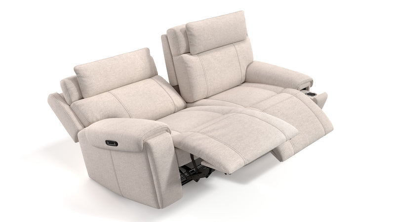 Sofa elektrisch verstellbar 2-Sitzer Stoff Relaxfunktion