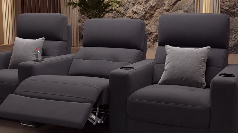 Stoff 3-Sitzer Kinosofa mit zwei Armlehnen BARI – Bild 14