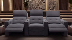 Stoff 3-Sitzer Kinosofa mit zwei Armlehnen BARI – Bild 13