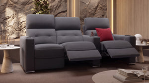 Stoff 3-Sitzer Kinosofa Partnersitz BARI – Bild 4