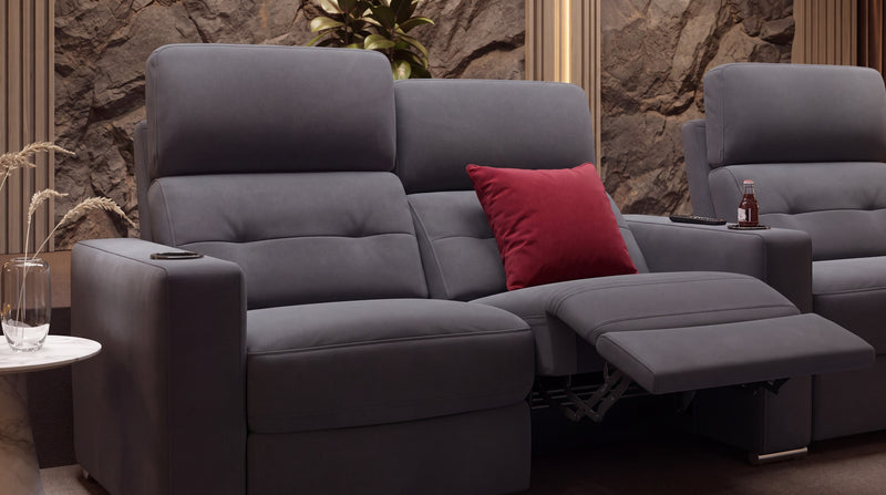 Stoff 3-Sitzer Kinosofa Partnersitz BARI – Bild 15