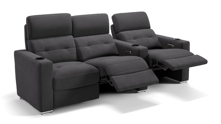 Stoff 3-Sitzer Kinosofa Partnersitz BARI