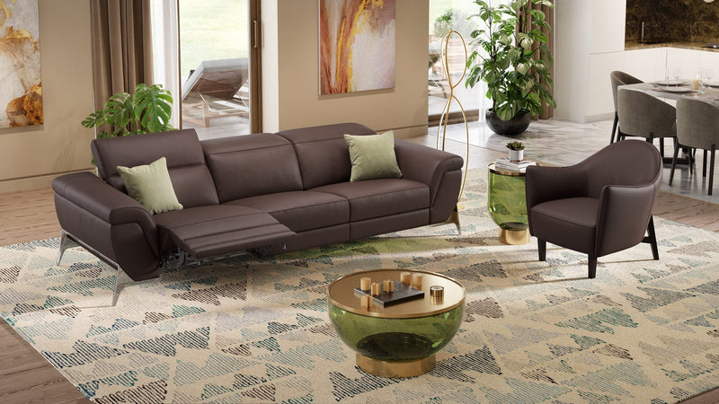 Ledersessel im italienischen Design