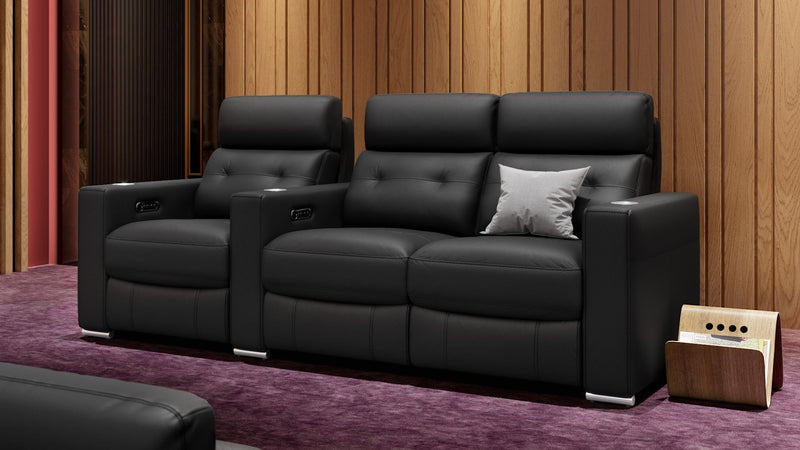 Leder 3-Sitzer Kinosofa mit einer Mittelkonsole MATERA – Bild 2