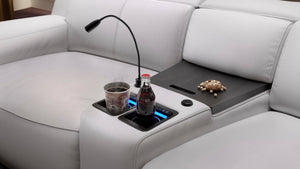 Leder 4-Sitzer Kinosofa mit zwei Mittelkonsolen LORETO – Bild 6