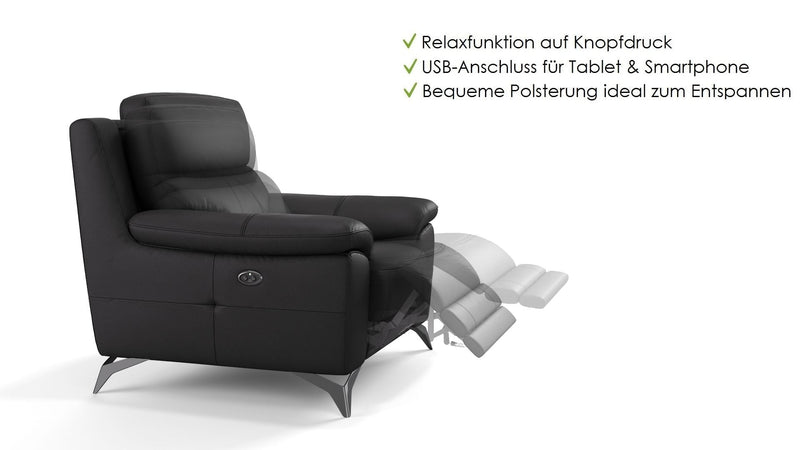 Leder Relaxsessel LANTELLA – Bild 4